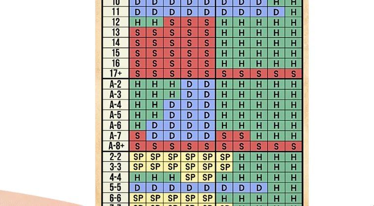21點算牌 — Hi-Lo高低算牌法教學轉數快FPS與手機操作界面